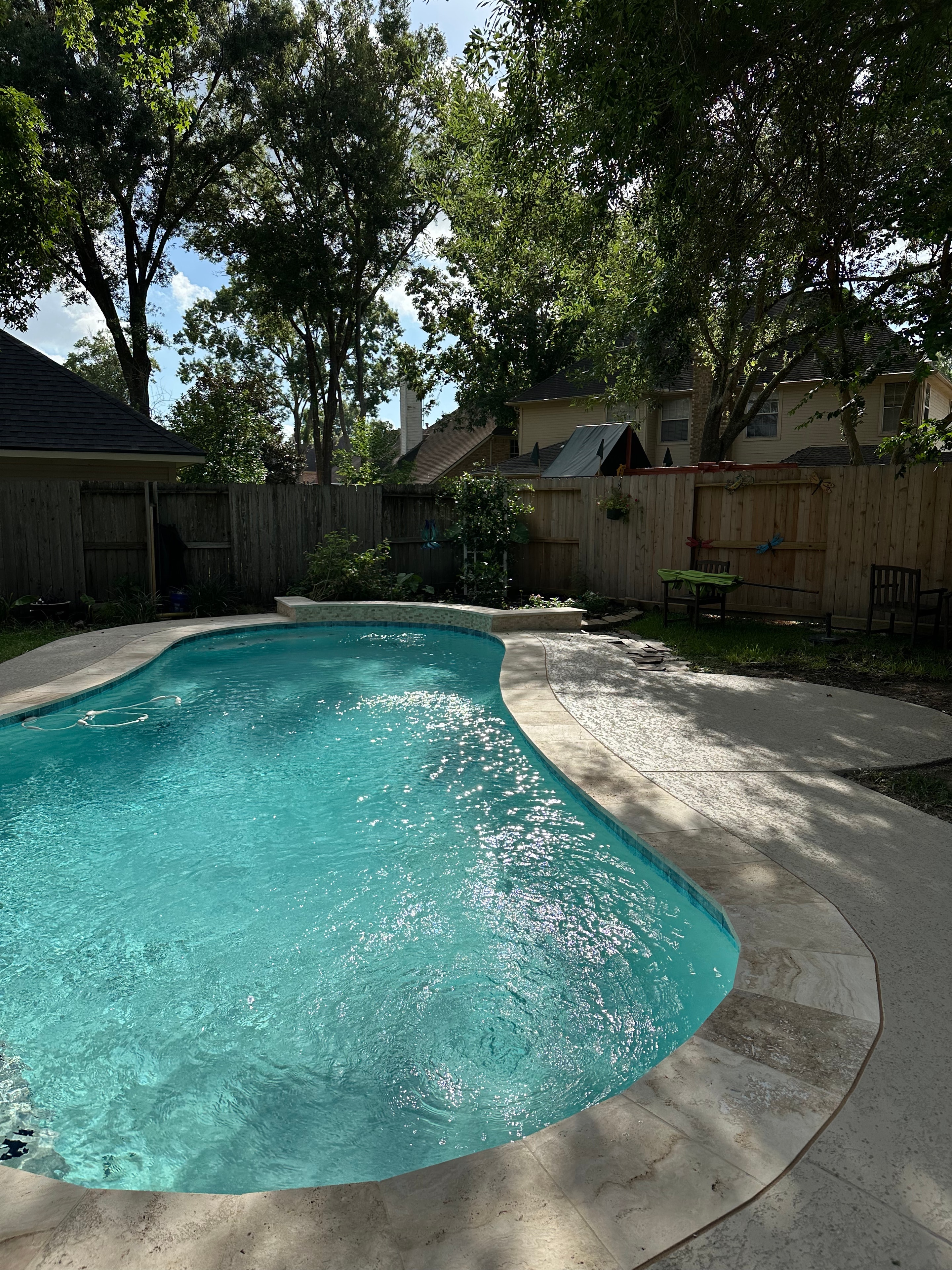 Friendswood Covered Patio — after resurfacing